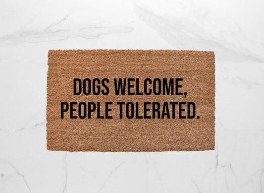 Dogs Welcome Doormat
