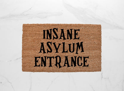 Insane Asylum Entrance Doormat