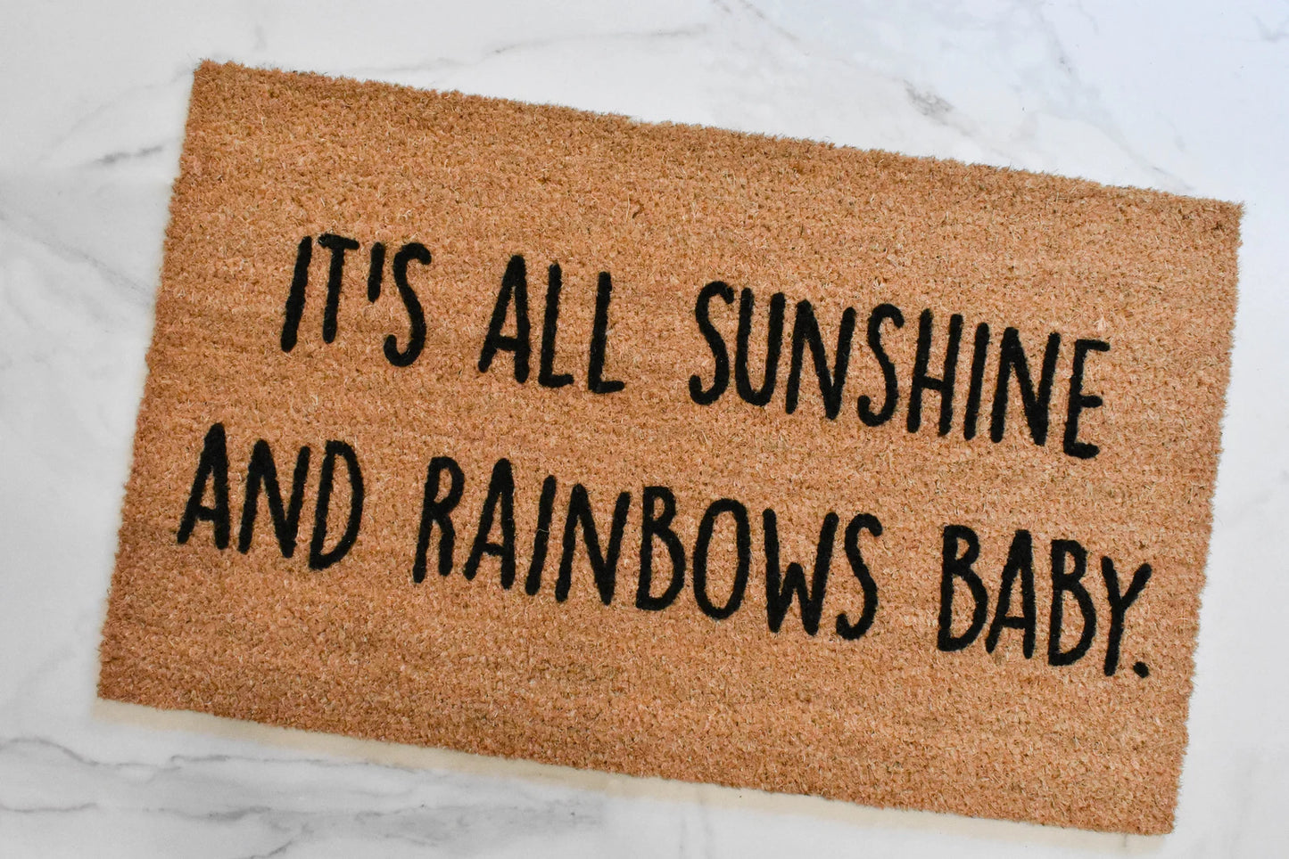 It's All Sunshine and Rainbows Baby Doormat