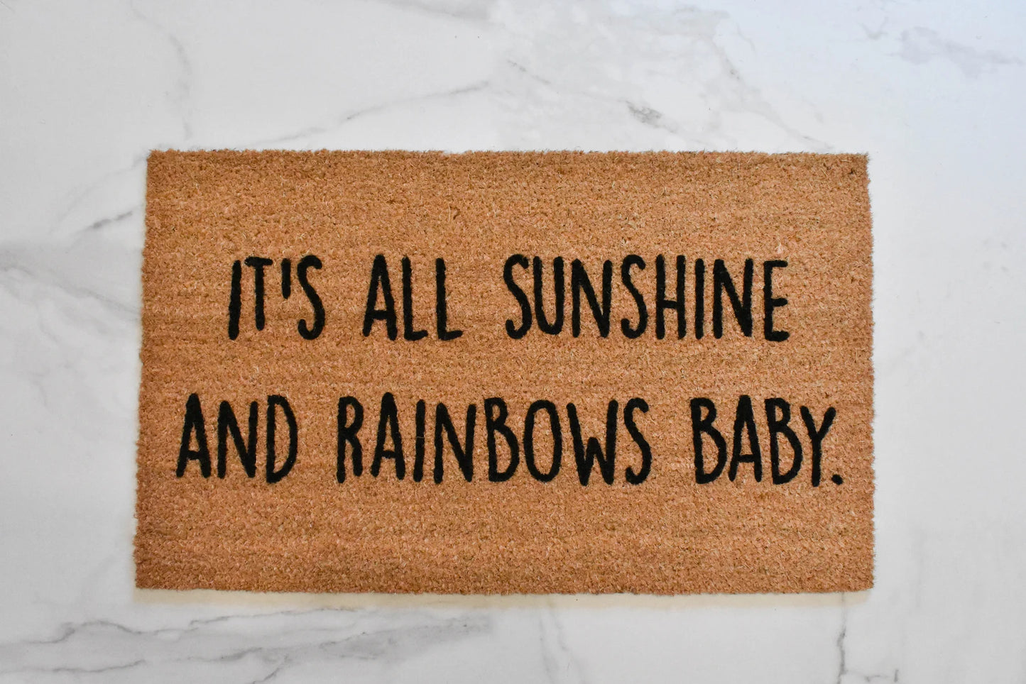 It's All Sunshine and Rainbows Baby Doormat