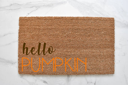 Hello Pumpkin Doormat