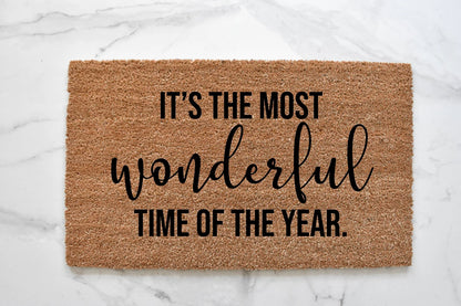 It's The Most Wonderful Time Of The Year Doormat