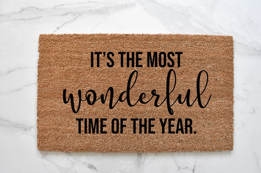 It's The Most Wonderful Time Of The Year Doormat