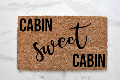Cabin Sweet Cabin Doormat