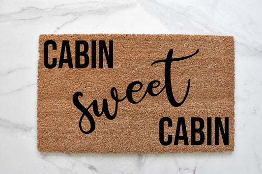 Cabin Sweet Cabin Doormat