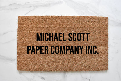 Michael Scott Paper Company Doormat