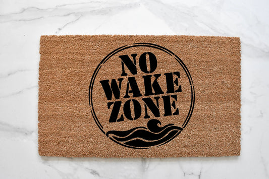 No Wake Zone Doormat