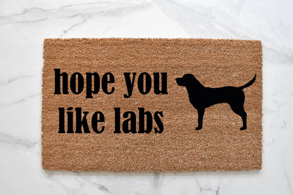 Hope You Like Labs Doormat