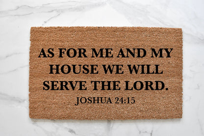 As For Me And My House Doormat
