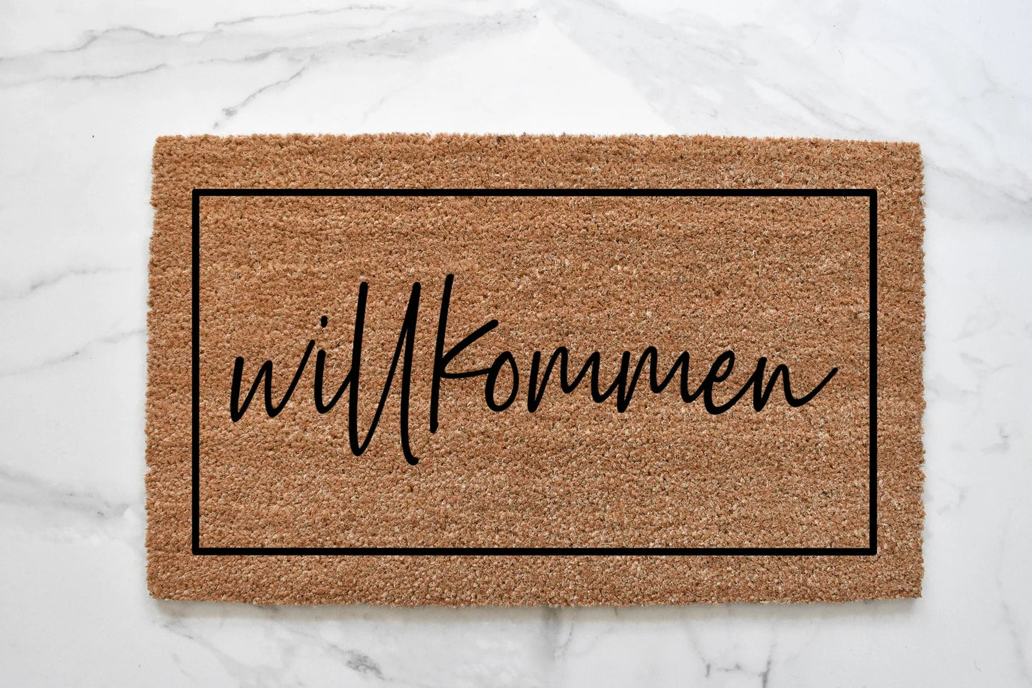 Willkommen Doormat