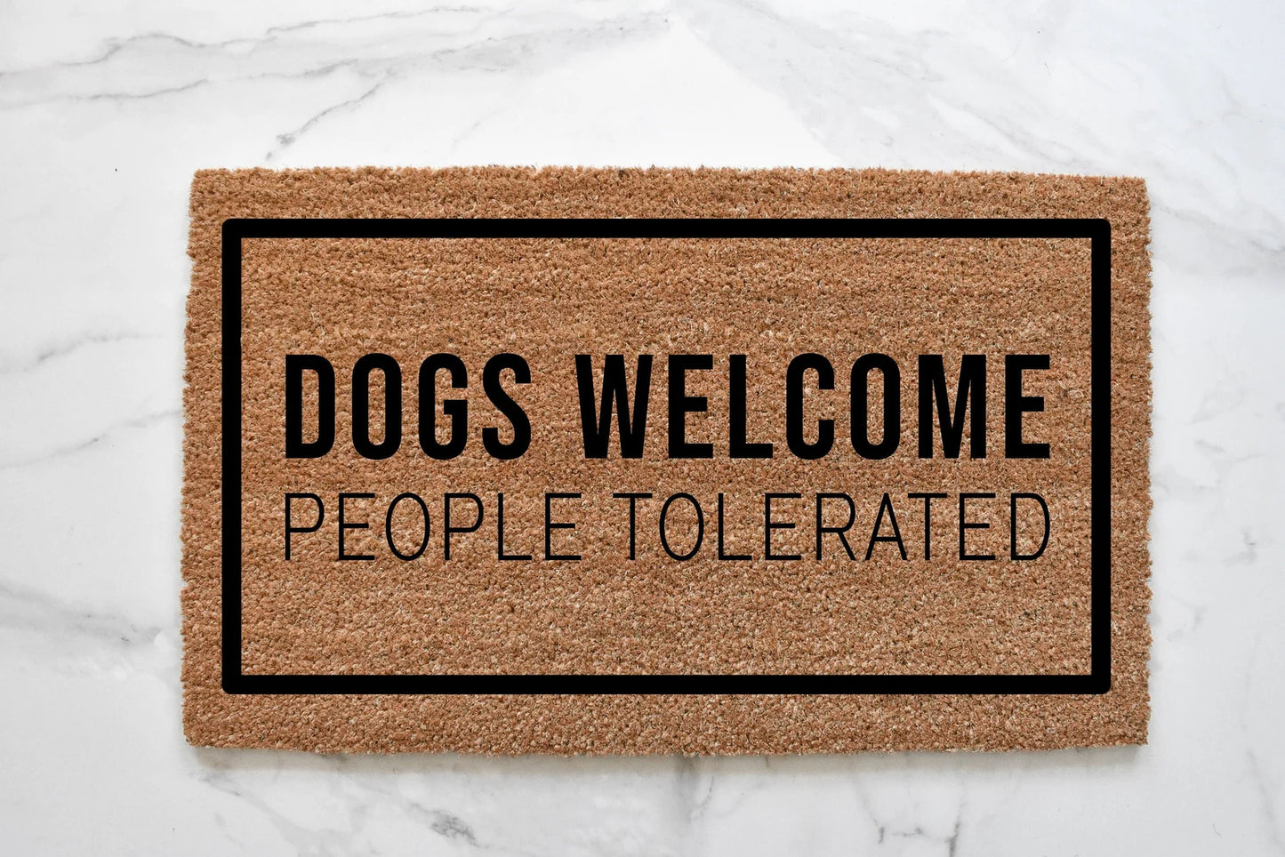 Dogs Welcome Doormat