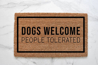 Dogs Welcome Doormat