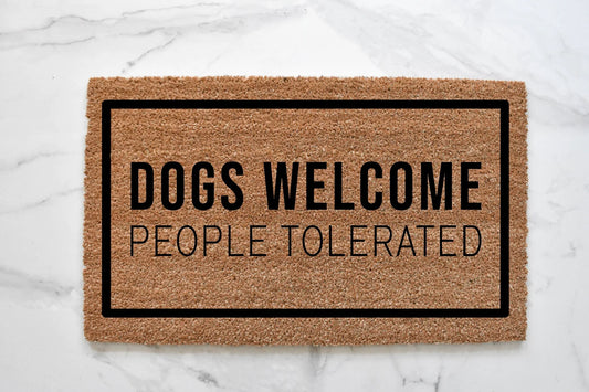 Dogs Welcome Doormat