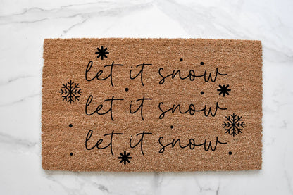 Let It Snow Doormat
