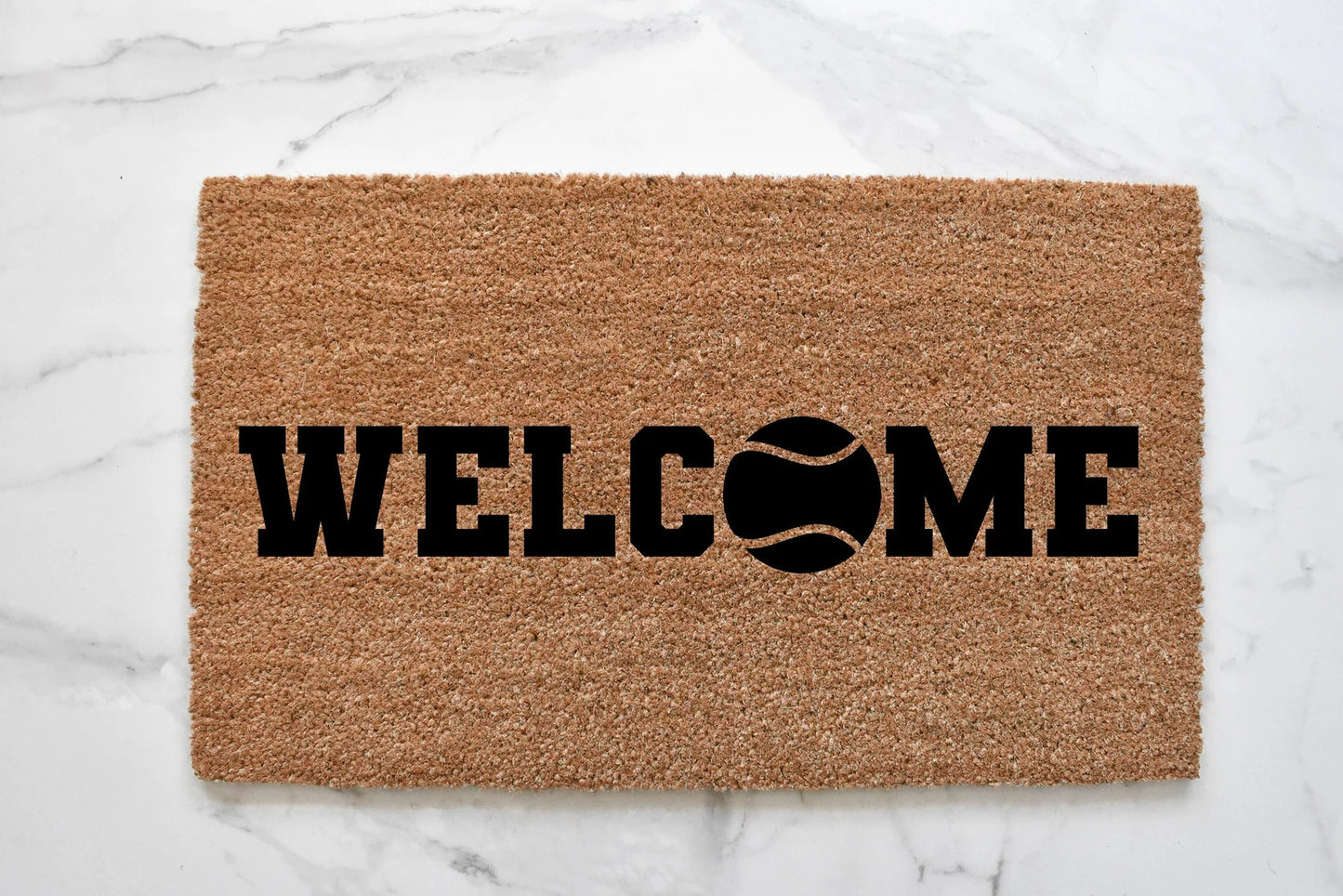 Welcome + Tennis Doormat