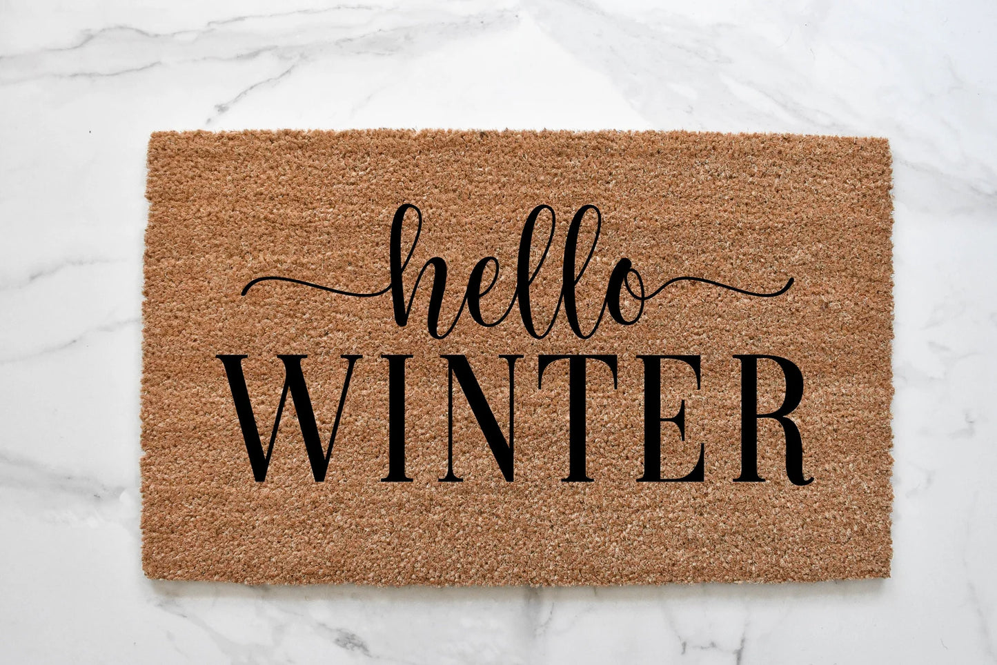 Hello Winter Doormat