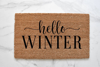 Hello Winter Doormat