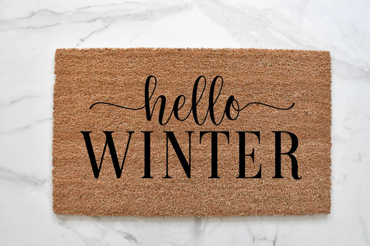 Hello Winter Doormat