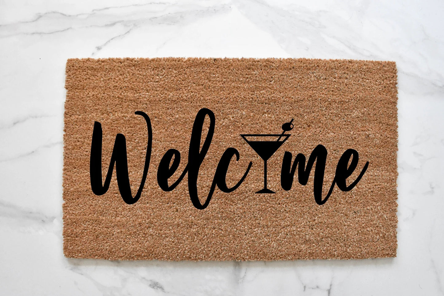 Welcome + Martini Doormat