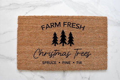 Christmas Tree Farm Doormat