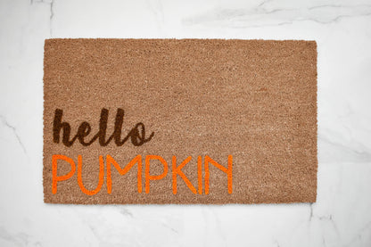 Hello Pumpkin Doormat