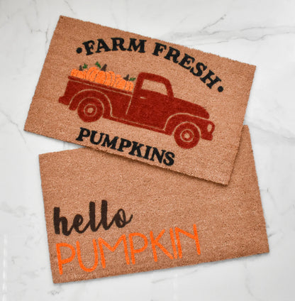 Hello Pumpkin Doormat