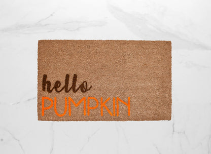 Hello Pumpkin Doormat
