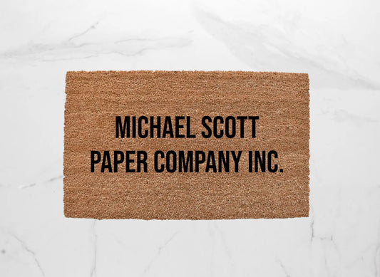 Michael Scott Paper Company Doormat