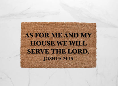As For Me And My House Doormat