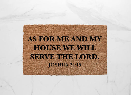 As For Me And My House Doormat