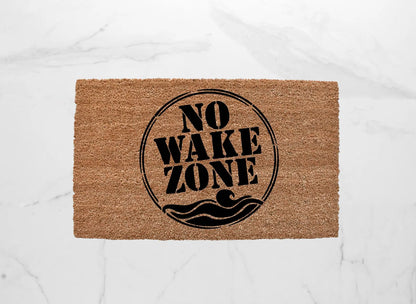 No Wake Zone Doormat