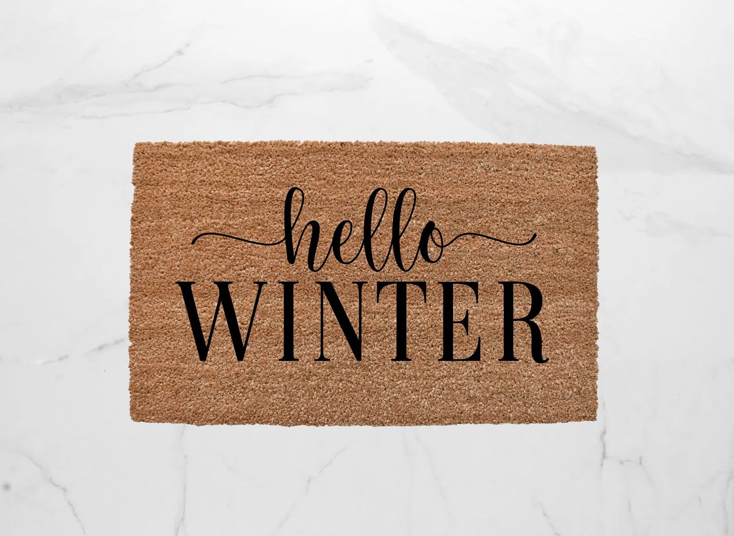 Hello Winter Doormat