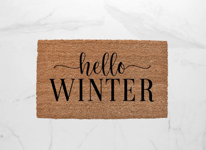 Hello Winter Doormat