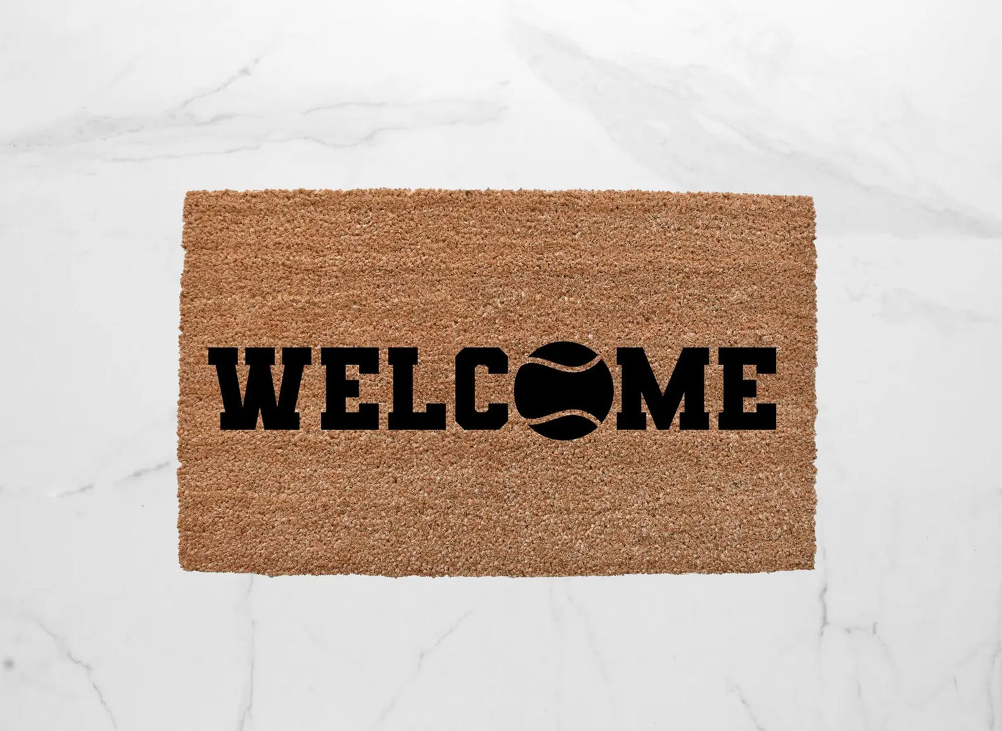 Welcome + Tennis Doormat