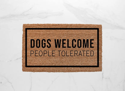 Dogs Welcome Doormat