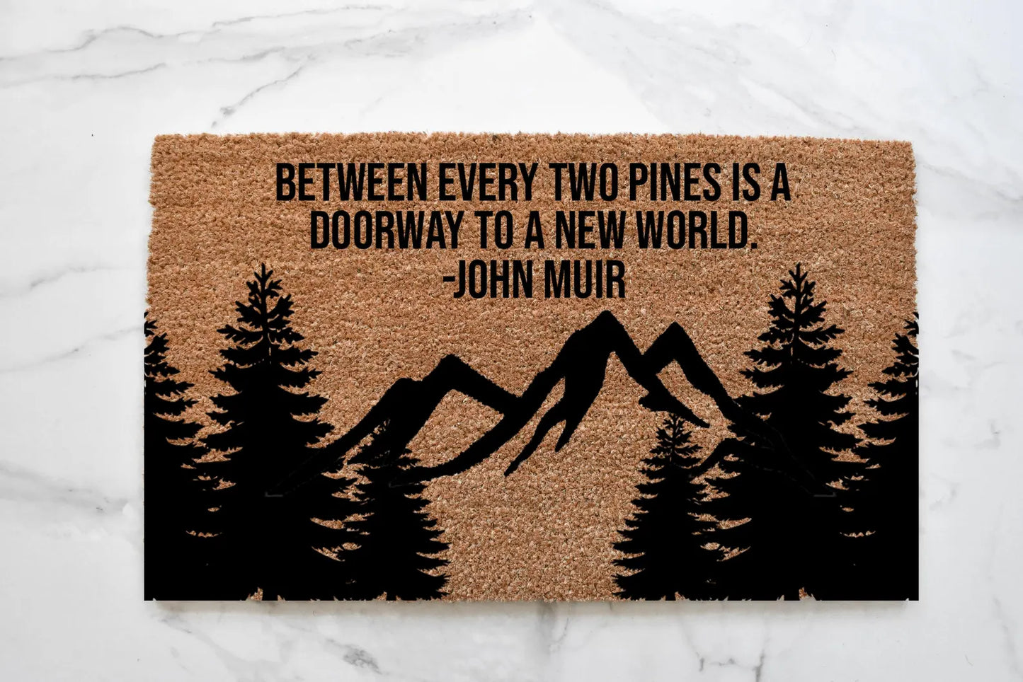 John Muir Quote Doormat