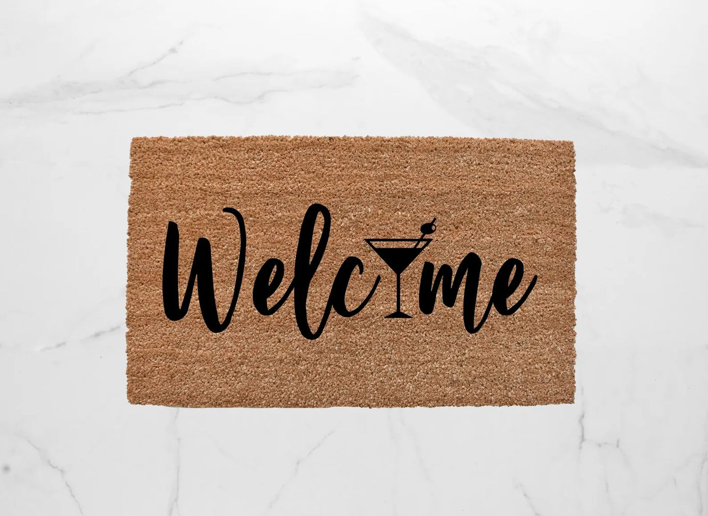 Welcome + Martini Doormat