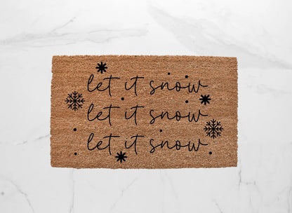 Let It Snow Doormat