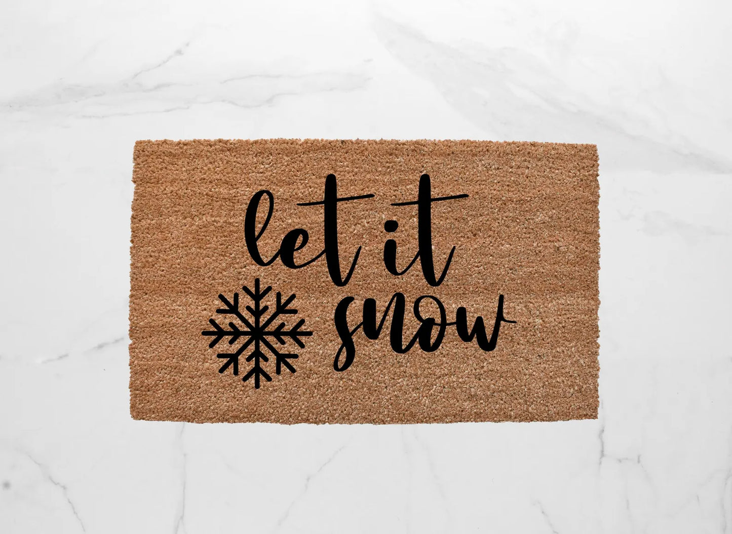 Let It Snow Doormat