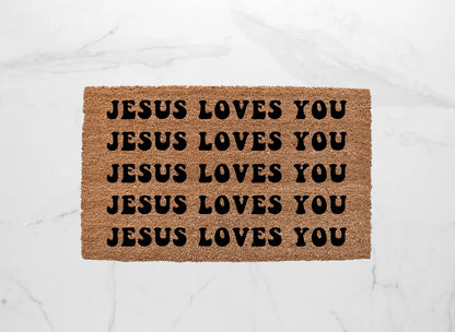 Jesus Loves You Doormat