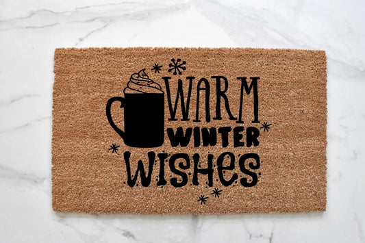 Warm Winter Wishes Doormat