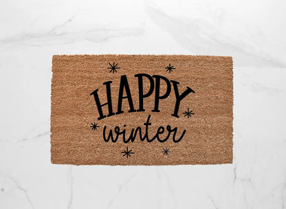 Happy Winter Doormat