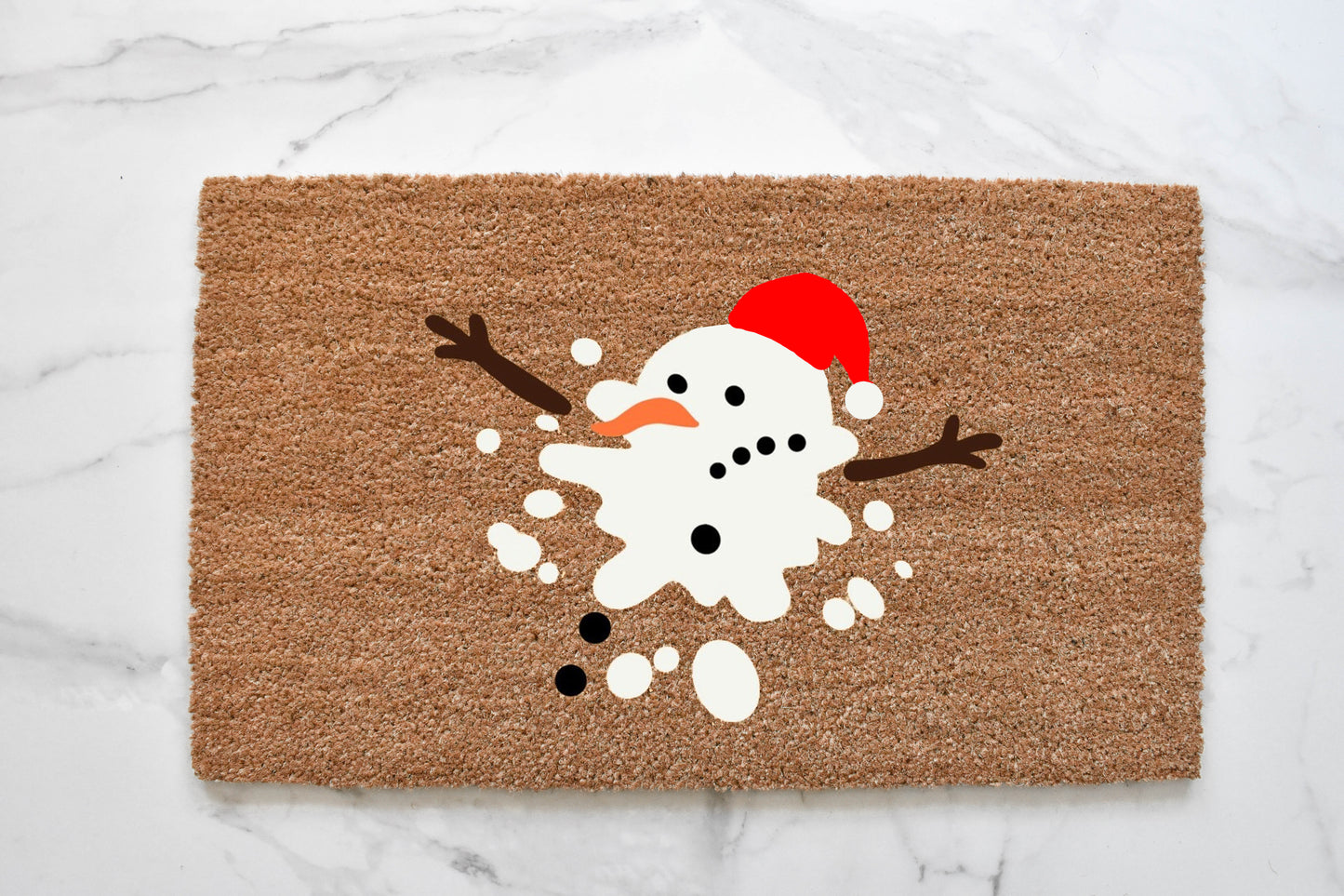 Melted Snowman Doormat