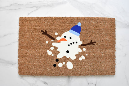 Melted Snowman Doormat
