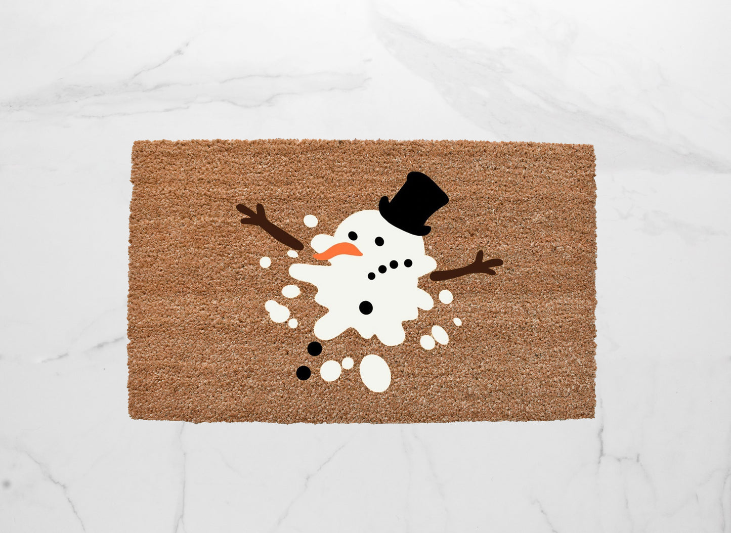 Melted Snowman Doormat