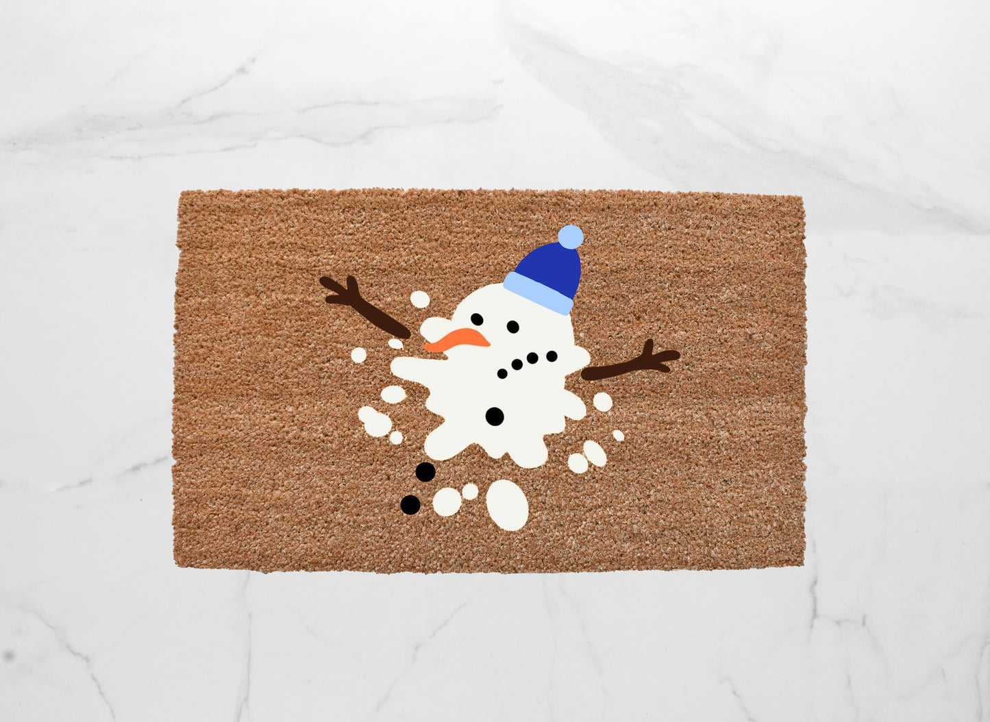 Melted Snowman Doormat