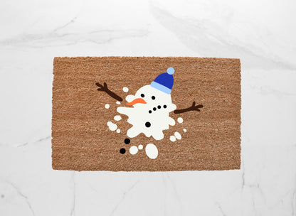 Melted Snowman Doormat