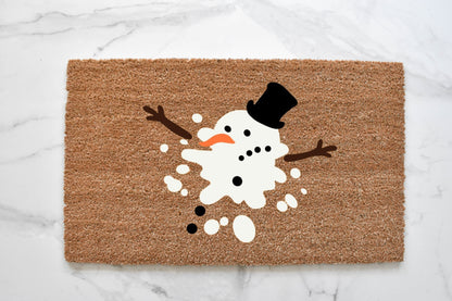 Melted Snowman Doormat