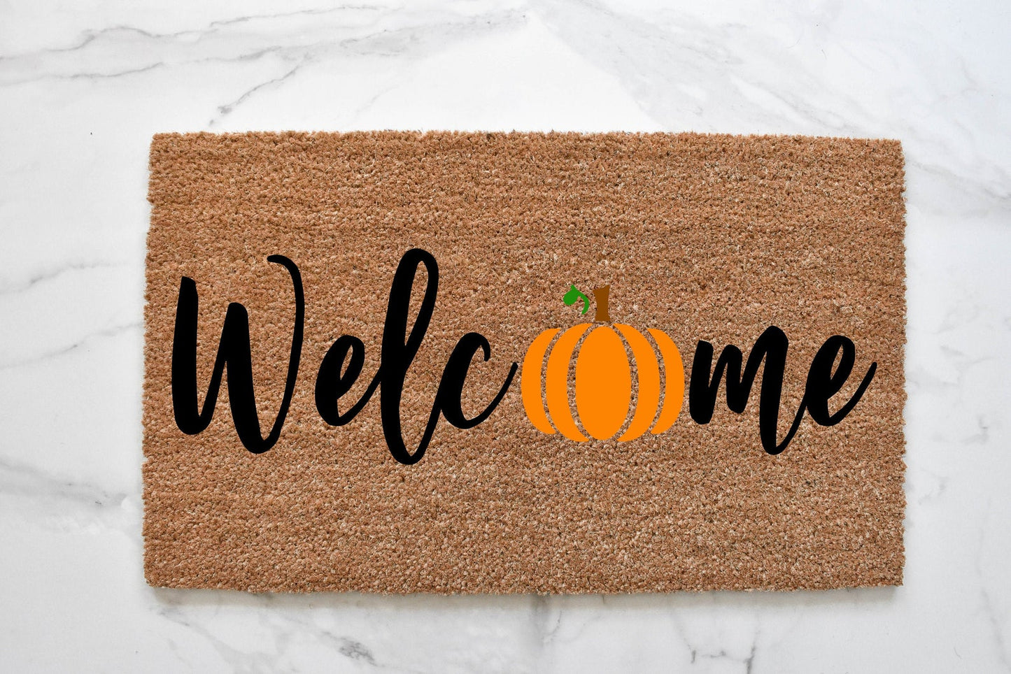 Welcome Pumpkin Pattern Door Mat Fall Doormat Welcome Mat 