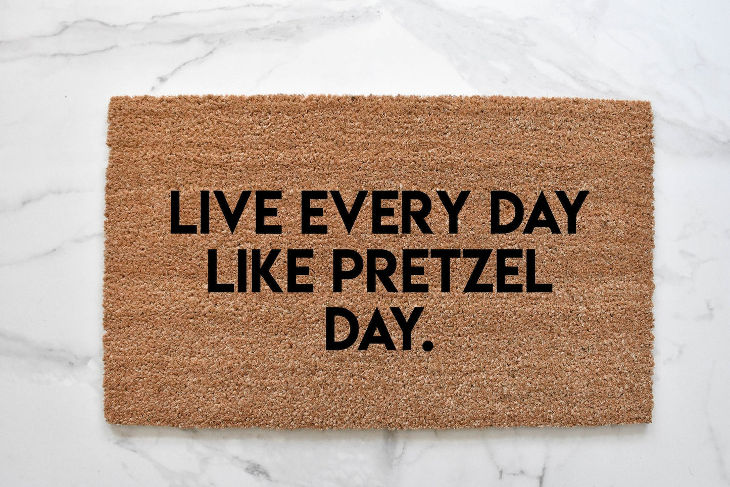 Pretzel Day Doormat